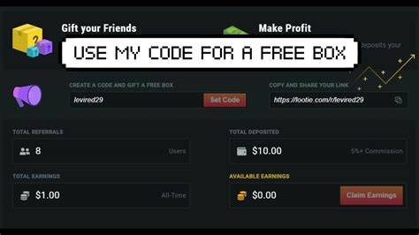 lootie promo code free box.